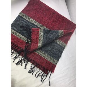 Calzeat Celtic Collection Scotland Made Wool‎ Blend Scarf with Fringe